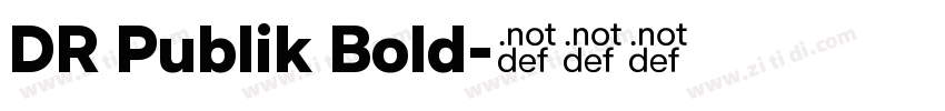 DR Publik Bold字体转换